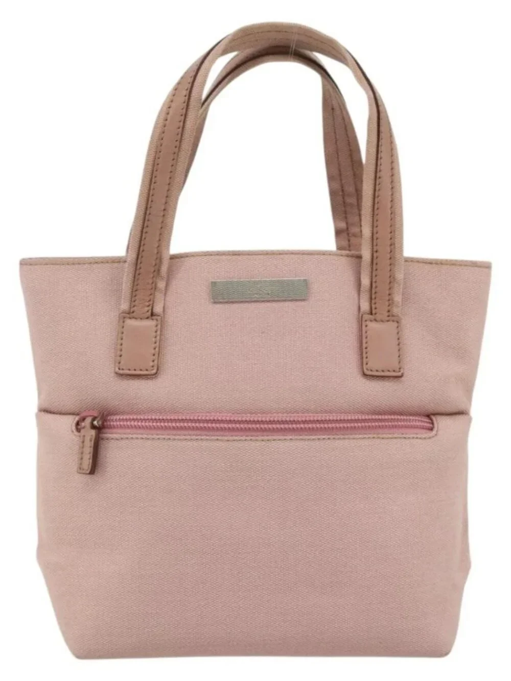 GUCCI Hand Bag Canvas Pink Silver 76480 Auth mr2317
